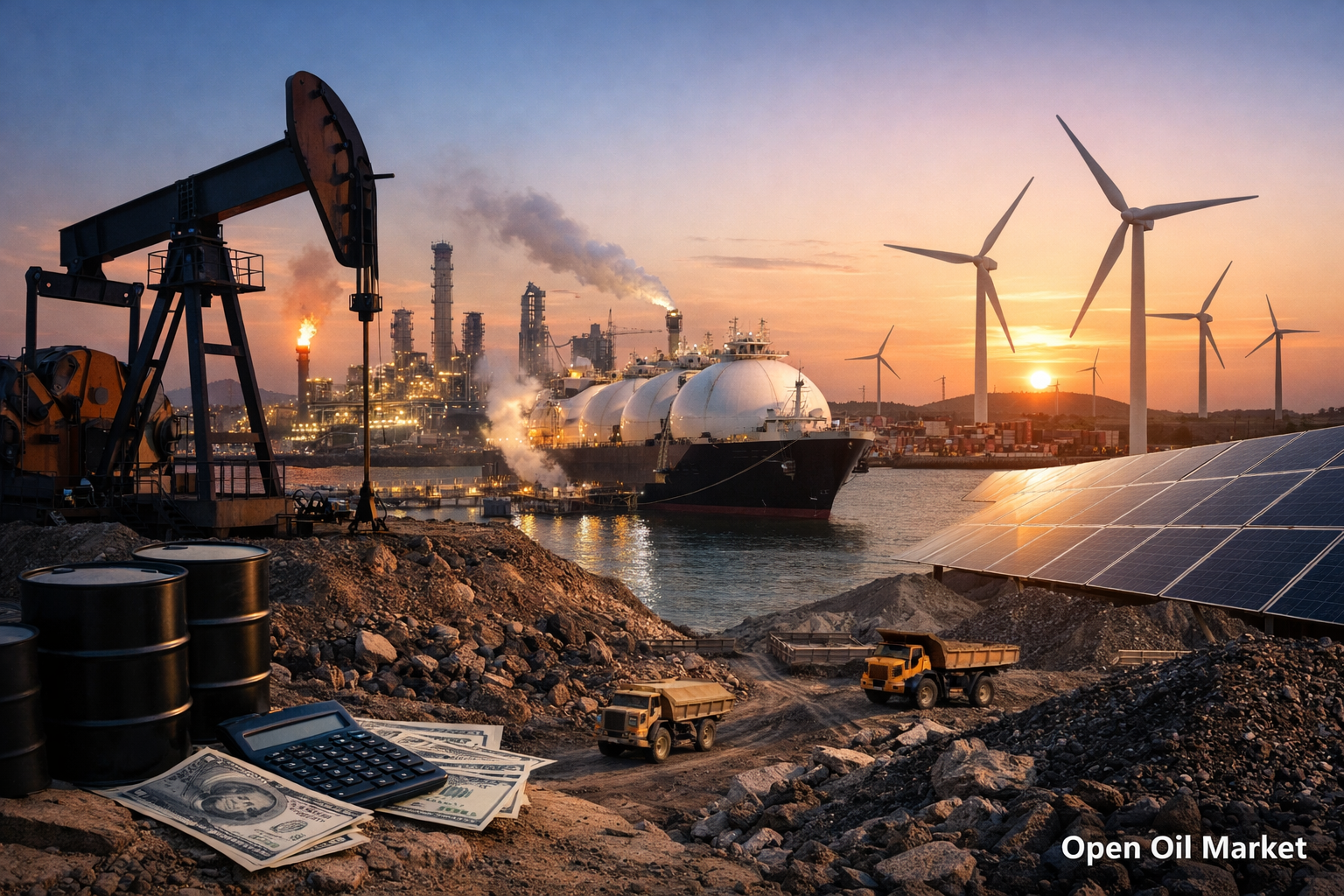 पेट्रोलियम और ऊर्जा समाचार — 22 फरवरी 2026 OPEC+, तेल, गैस, LNG, रिफाइनरी, नवीकरणीय ऊर्जा