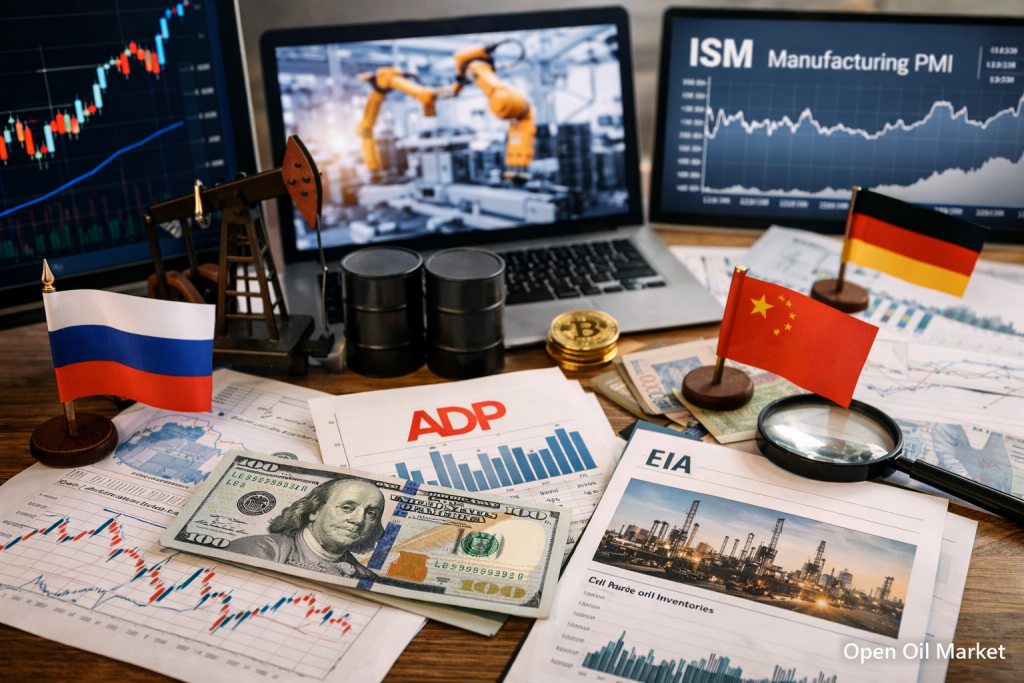 आर्थिक घटनाएँ और कॉर्पोरेट रिपोर्टें - बुधवार, 1 अप्रैल 2026: वैश्विक PMI, ADP अमेरिका, खुदरा बिक्री और तेल भंडार