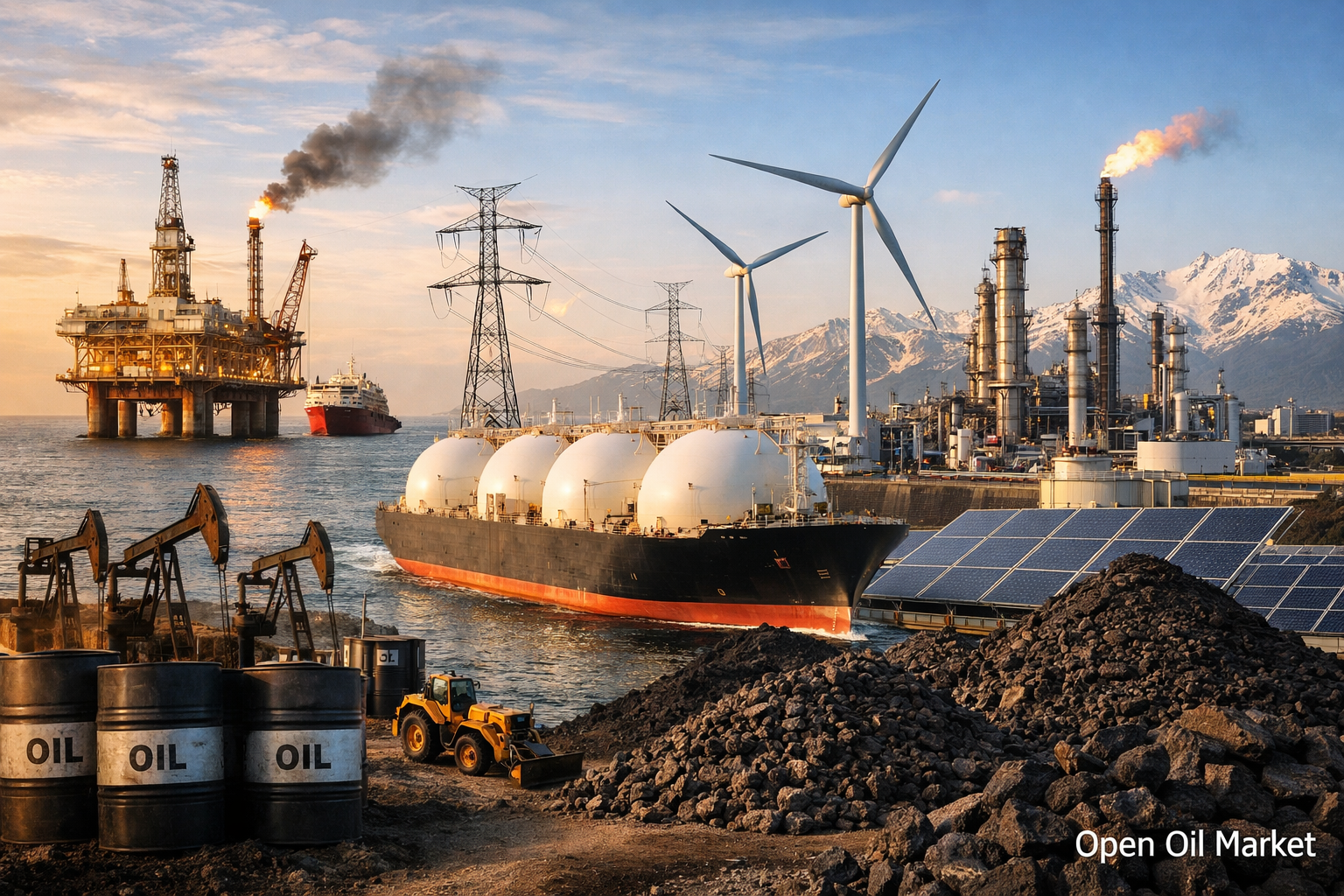 तेल और गैस की खबरें — मंगलवार, 24 फरवरी 2026: यूरोप में LNG का रिकॉर्ड आयात, OPEC+ की अपेक्षाओं में तेल