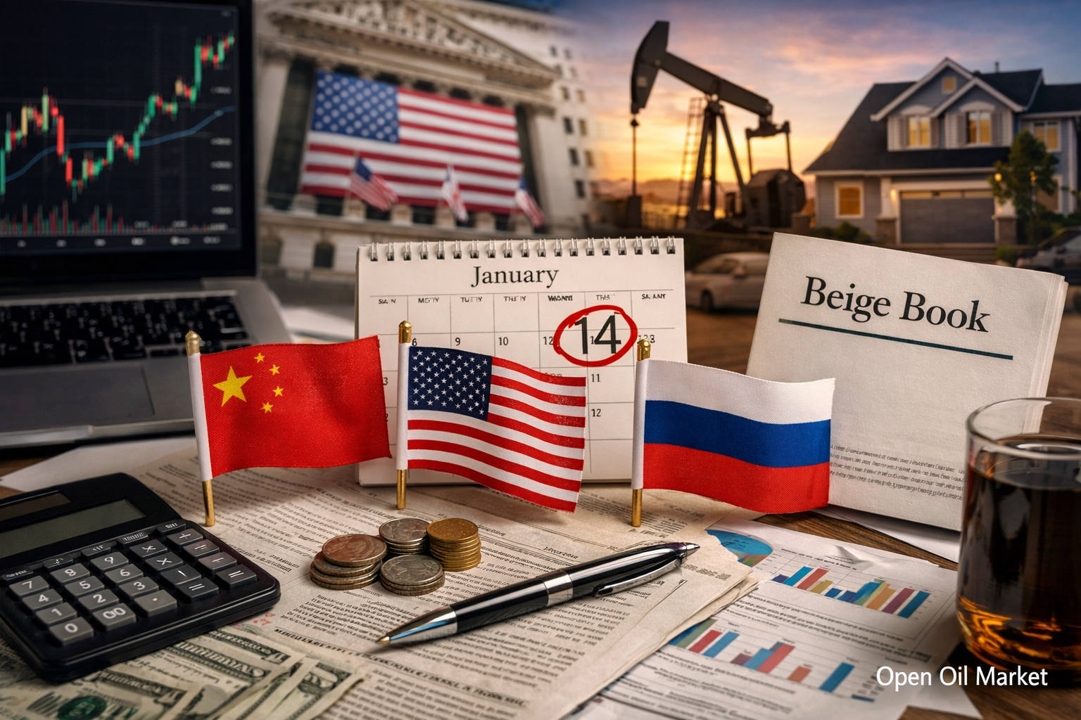 आर्थिक घटनाएँ और कॉर्पोरेट रिपोर्टें - बुधवार, 14 जनवरी 2026: PPI अमेरिका, खुदरा बिक्री और बैंकों की रिपोर्टें