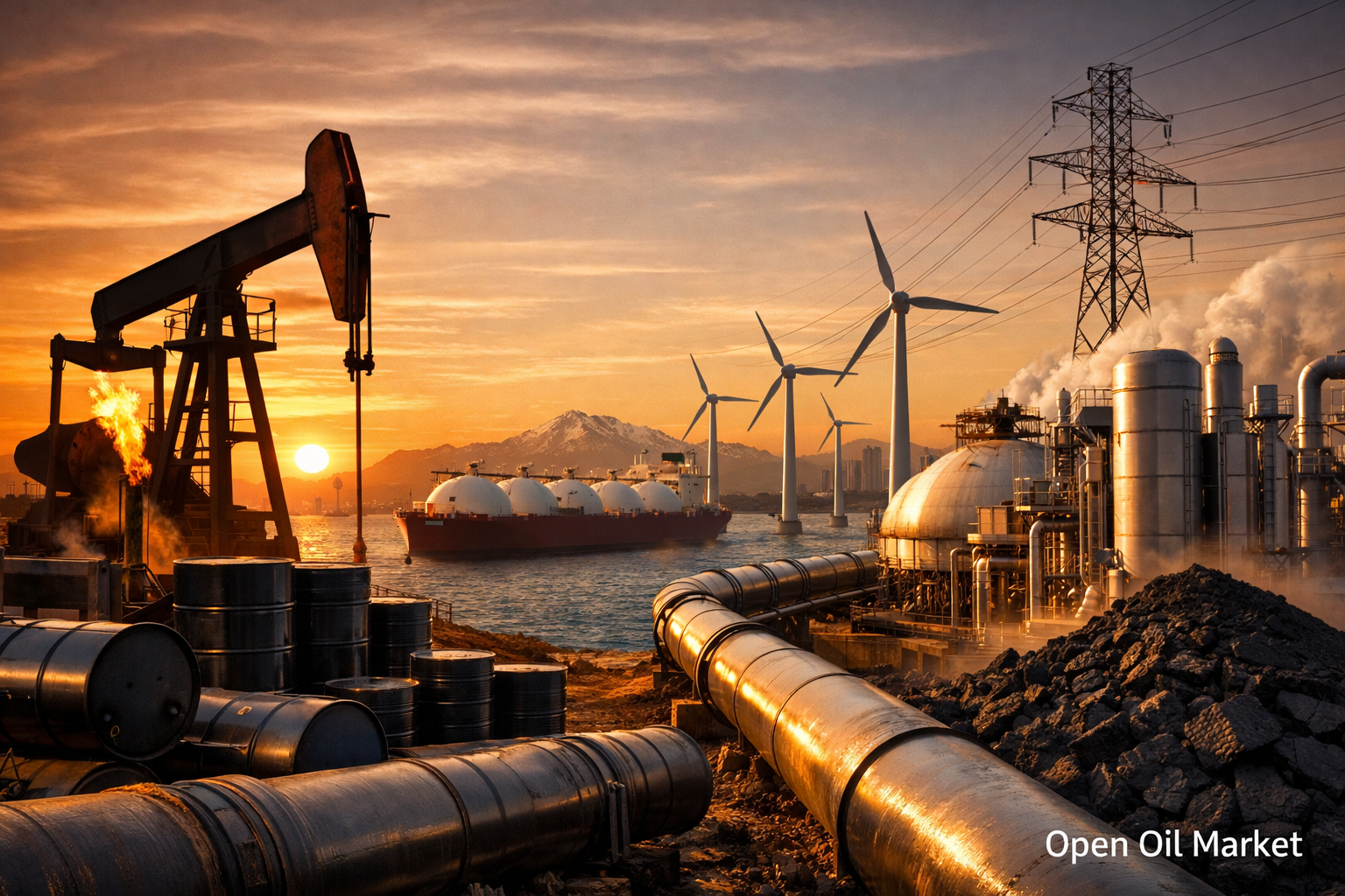 विश्व तेल और गैस और ऊर्जा बाजार, तेल, गैस और ऊर्जा अवसंरचना बुधवार, 17 दिसंबर 2025