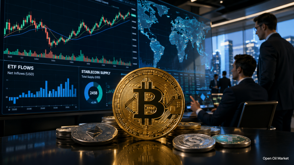 वैश्विक क्रिप्टोक्यूरेंसी बाजार 14 जून 2026: बिटकॉइन, एथेरियम, ETF, स्थिरcoins और शीर्ष-10 डिजिटल संपत्तियाँ