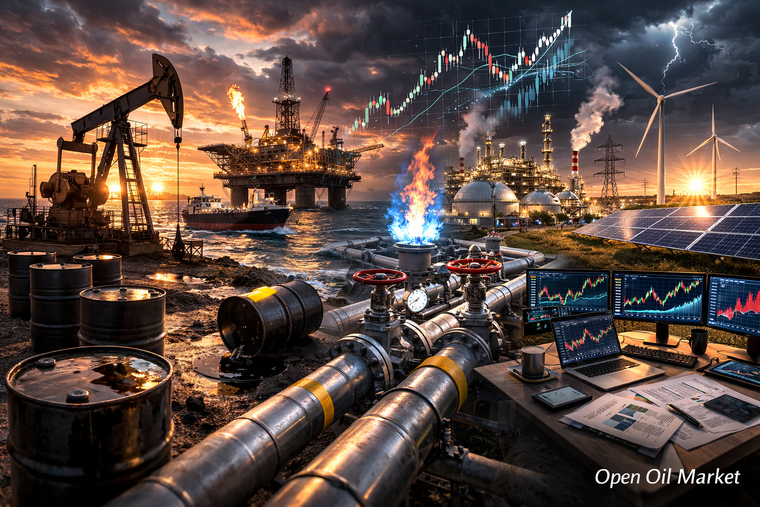 न्यूज़ तेल-गैस और ऊर्जा — बुधवार, 25 फरवरी 2026 | तेल ब्रेंट, गैस, एलएनजी, रिफाइनरी, वीआईई