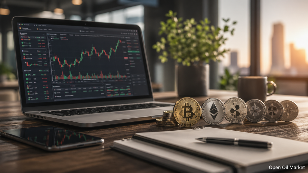 क्रिप्टोकरेंसी समाचार, सोमवार, 27 अप्रैल 2026, संस्थागत वृद्धि, बिटकॉइन, एथेरियम, वैश्विक बाजार