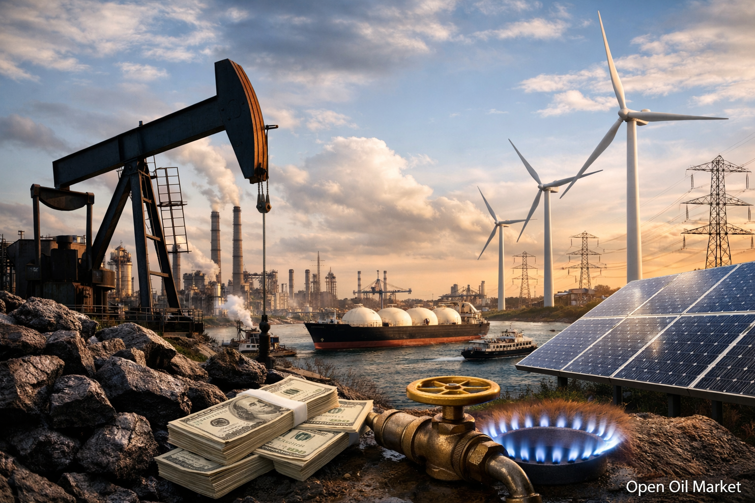 समाचार нефтегैज़ और ऊर्जा - शुक्रवार 16 जनवरी 2026 तेल, गैस, टीईके और वीआईई