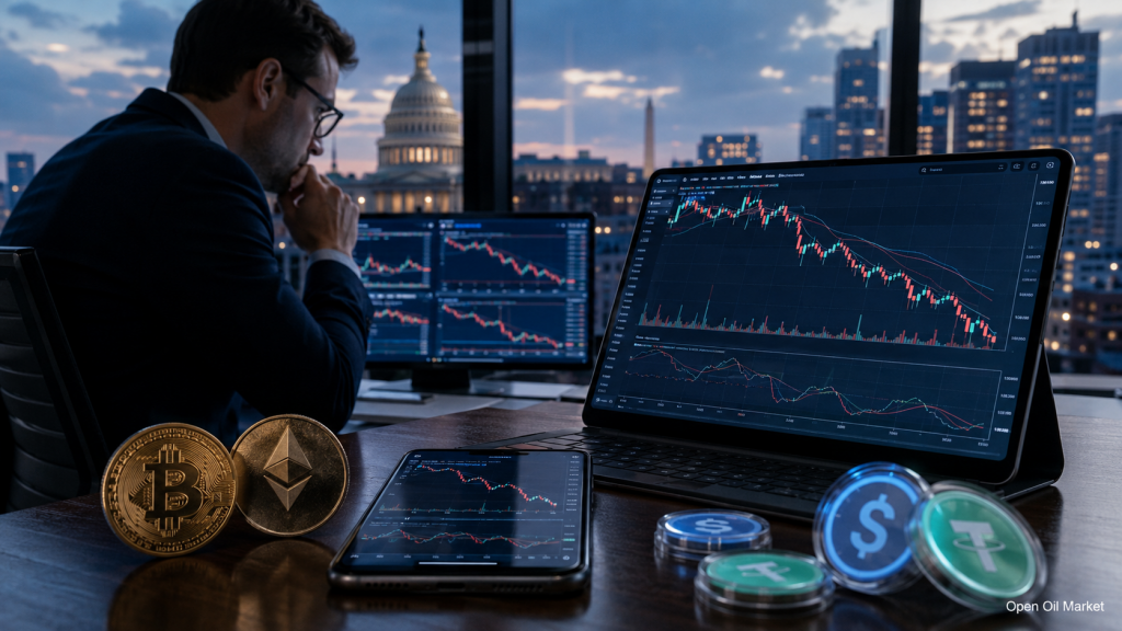 क्रिप्टोकरेंसी समाचार 16 मई 2026: Bitcoin प्रतिफल के दबाव में, Clarity Act और स्टेबलकॉइन विनियमन